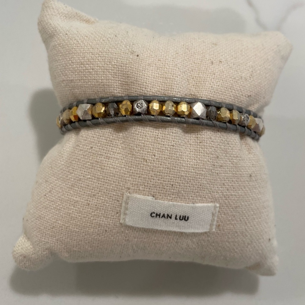 Chan Luu Silver and Gold Mix Single Wrap Bracelet